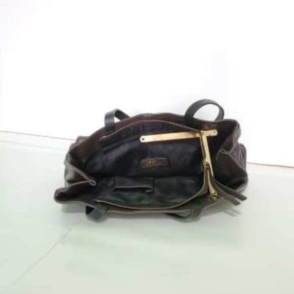 Studio Pollini Dark brown leather tote bag - Picture 8 of 8